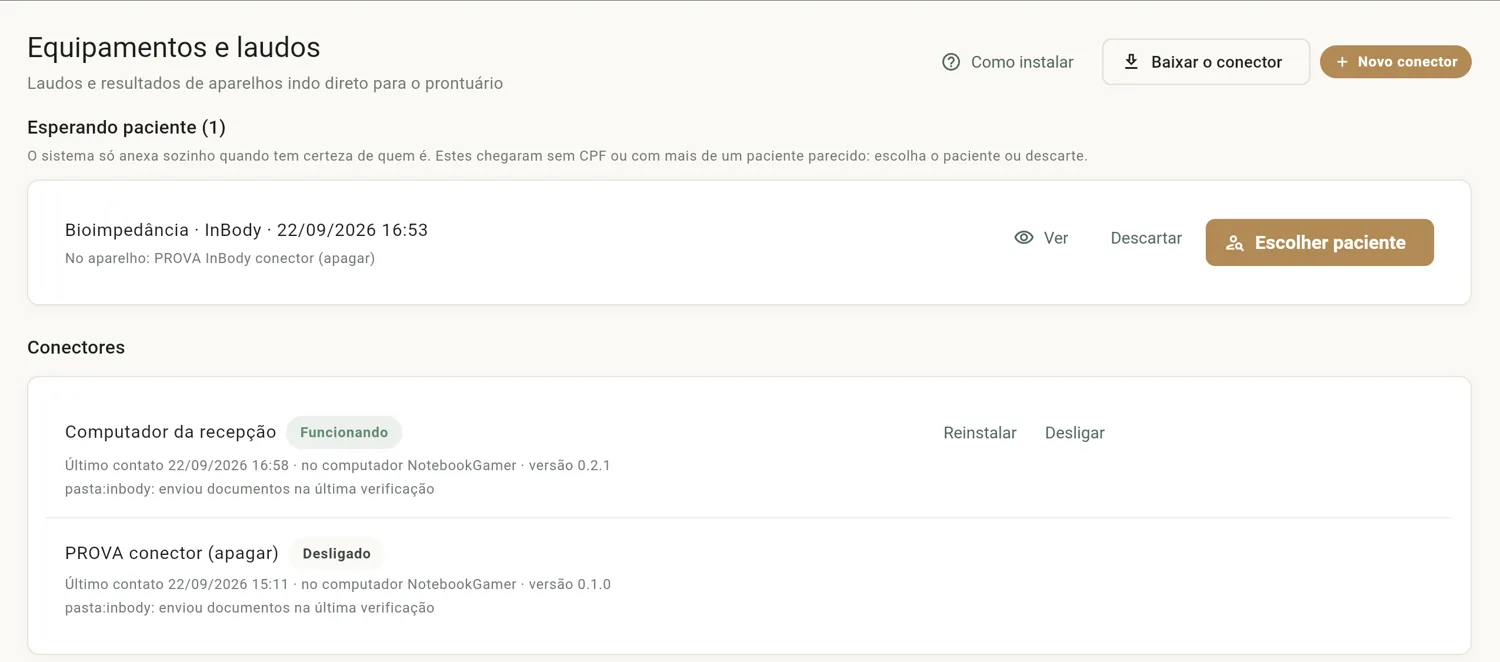 Conector funcionando